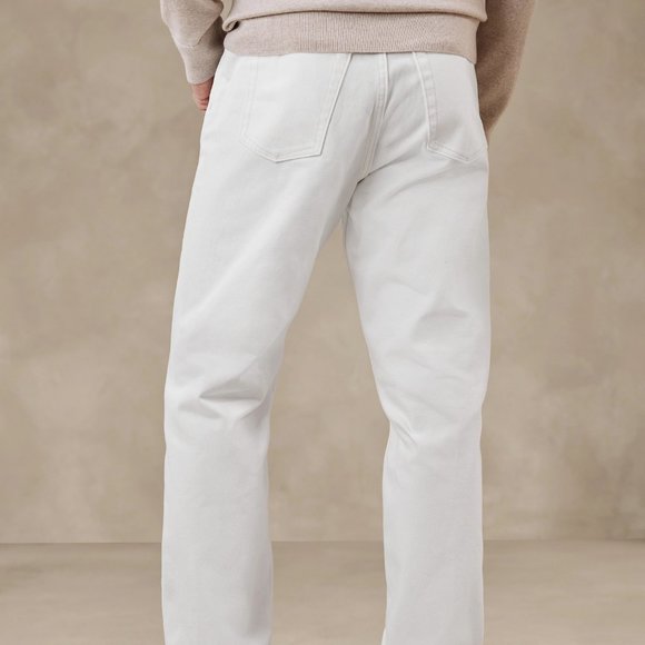 Banana Republic The 90S Straight Jean size 32R White - Picture 5 of 7